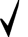 black checkmark
