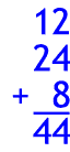 Click Here for Three Number Addition